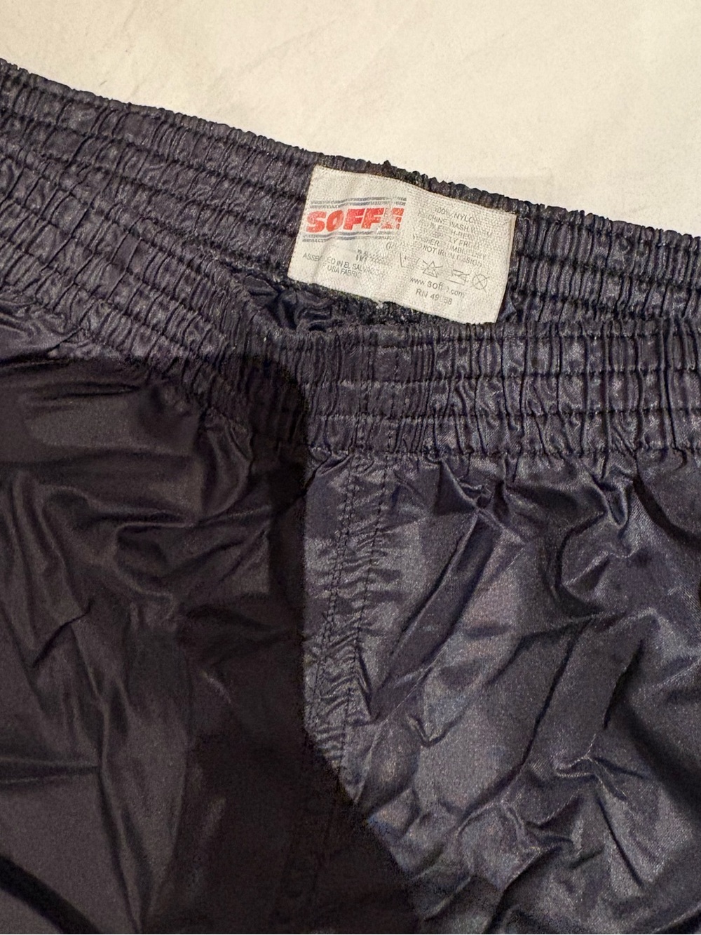 Soffe Black Nylon y2k cheer Shorts alpha chi omega AXO sorority women’s M - Picture 2 of 3